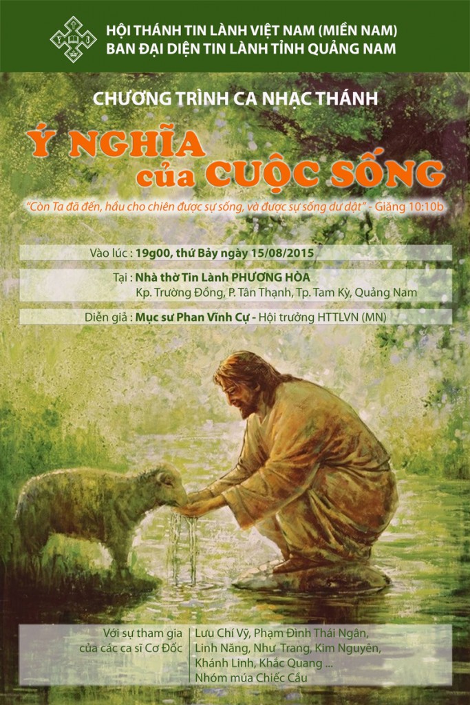 TRUYỀN HÌNH TRỰC TUYẾN CHƯƠNG TRÌNH CA NHẠC THÁNH "Ý NGHĨA CỦA CUỘC SỐNG" - TẠI QUẢNG NAM