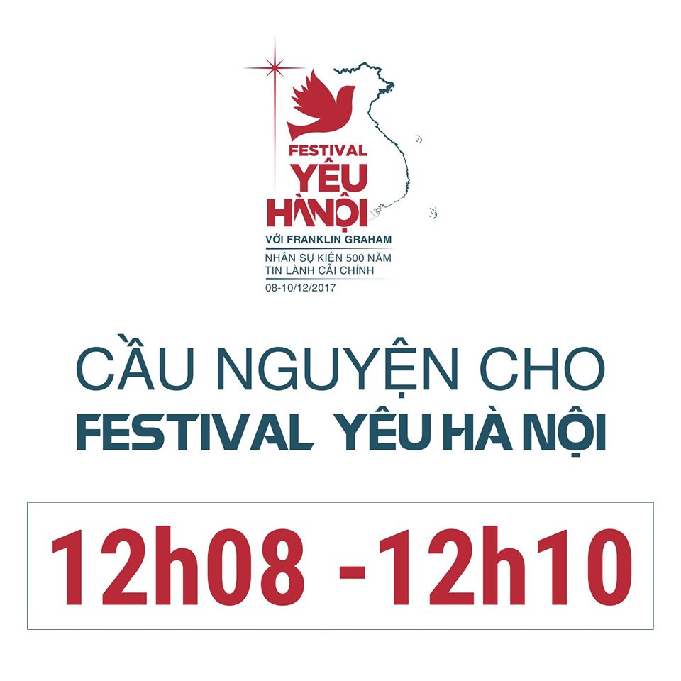 Đăng ký điểm cầu nguyện "FESTIVAL YÊU HÀ NỘI"