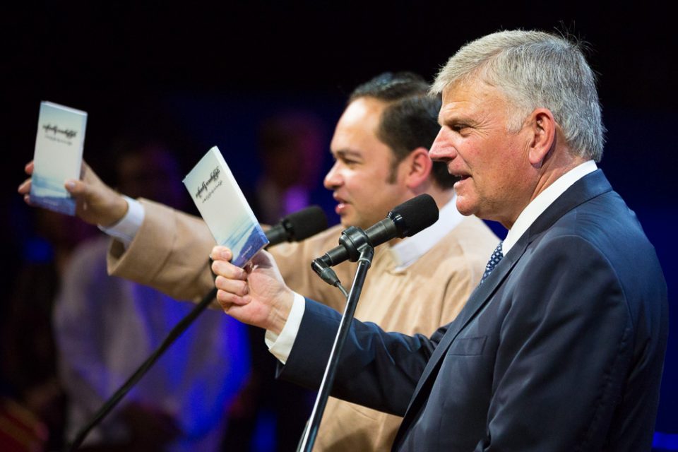 Franklin Graham with book