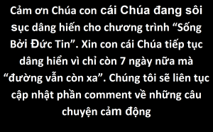 CHƯƠNG TRÌNH KỈ NIỆM 500 NĂM CẢI CHÁNH GIÁO HỘI CƠ ĐỐC.