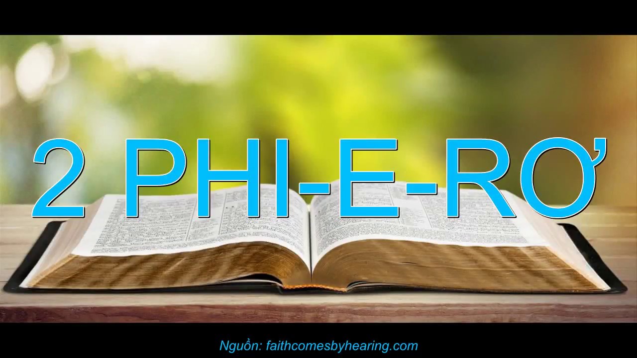 Tại Sao Chúng Ta Phải Học Sách I – II Phi-e-rơ?