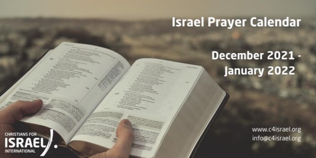LỊCH CẦU NGUYỆN CHO ISRAEL THÁNG 1 - 2022