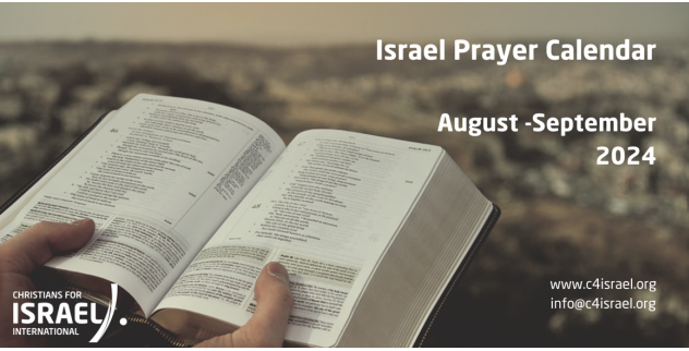 LỊCH CẦU NGUYỆN CHO ISRAEL THÁNG 8/2024
