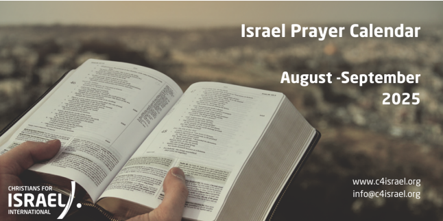 LỊCH CẦU NGUYỆN CHO ISRAEL THÁNG 8/2025