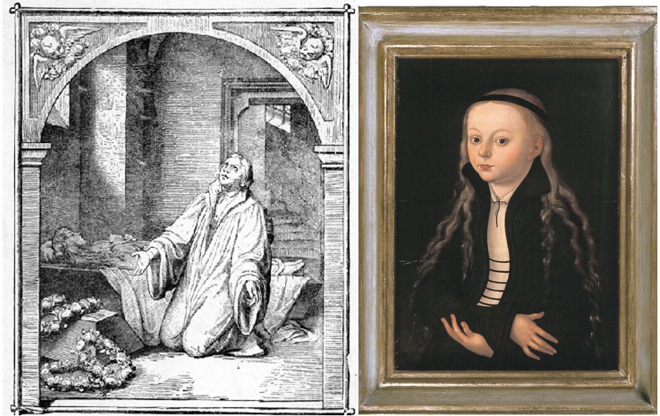 Bức ảnh chân dung của Magdalena, vẽ bởi Cranach, được thấy ở phòng mà cô nằm. Magdalena là một cô bé đáng yêu, với đôi mắt to, sáng ngời và sâu thẳm.
