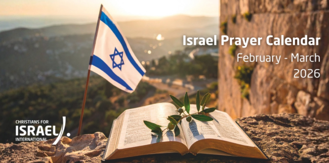 LỊCH CẦU NGUYỆN CHO ISRAEL THÁNG 3/2026