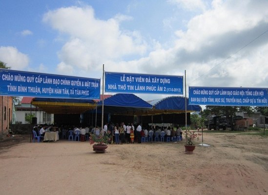Lễ Đặt Viên Đá Xây Dựng Nhà Thờ Phúc Âm 2 - Bình Thuận