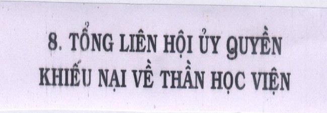 Tiếng Kêu Nài Từ Thần Học Viện Nha Trang