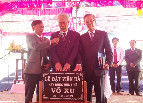 lễ khởi c&ocirc;ng, nh&agrave; thờ chi hội V&otilde; Xu