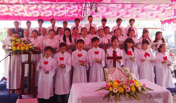 lễ khởi c&ocirc;ng, nh&agrave; thờ chi hội V&otilde; Xu