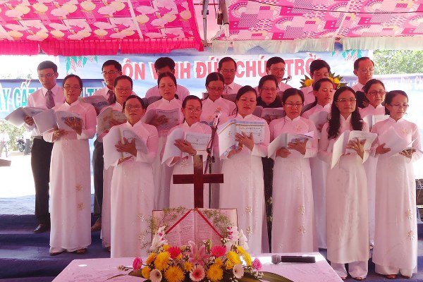 lễ khởi c&ocirc;ng, nh&agrave; thờ chi hội V&otilde; Xu