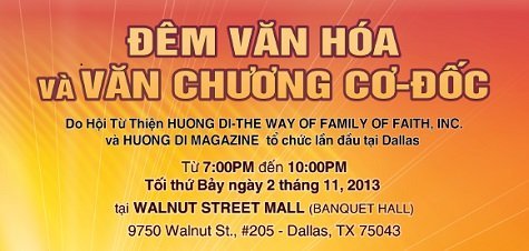 đêm văn hóa văn chương, trao giải cơ đốc