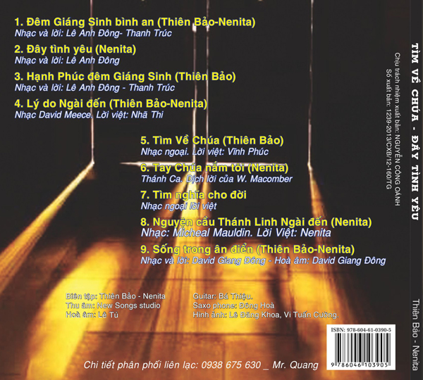 Cd t&igrave;m về ch&uacute;a - đ&acirc;y t&igrave;nh y&ecirc;u, nhạc cơ đốc