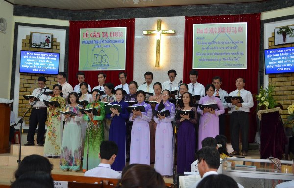 lễ cảm tạ, kỷ niệm 80 năm HT Quới Sơn, bến tre