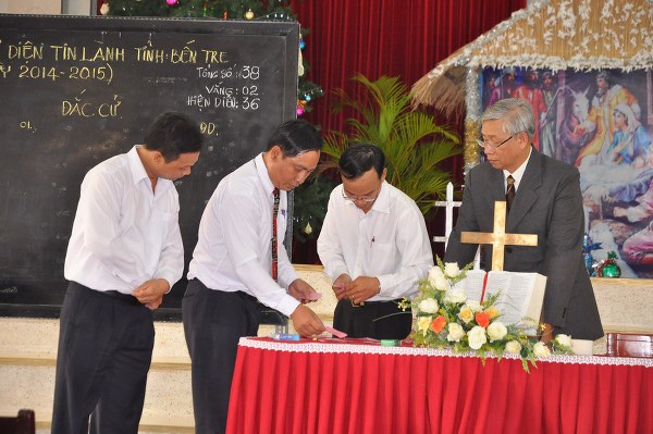 BẦU CỬ BAN ĐẠI DIỆN TIN L&Agrave;NH TỈNH BẾN TRE
