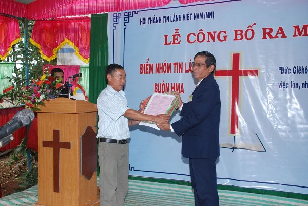 LỄ CÔNG BỐ RA MẮT ĐIỂM NHÓM TIN LÀNH BUÔN H’MA - ĐĂK LĂK.