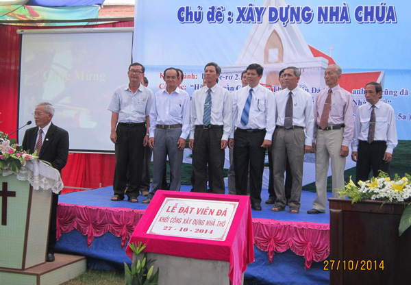 LỄ KHỞI C&Ocirc;NG X&Acirc;Y DỰNG NH&Agrave; THỜ TIN L&Agrave;NH TR&Agrave; &Ocirc;N, VĨNH LONG