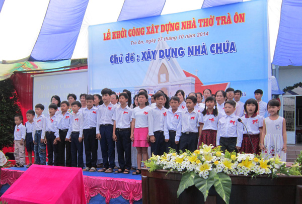 LỄ KHỞI C&Ocirc;NG X&Acirc;Y DỰNG NH&Agrave; THỜ TIN L&Agrave;NH TR&Agrave; &Ocirc;N, VĨNH LONG