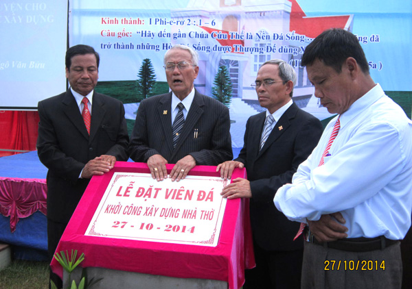 LỄ KHỞI C&Ocirc;NG X&Acirc;Y DỰNG NH&Agrave; THỜ TIN L&Agrave;NH TR&Agrave; &Ocirc;N, VĨNH LONG