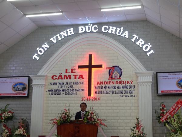 LỄ CẢM TẠ CHÚA KỶ NIỆM 70 NĂM THÀNH LẬP HỘI THÁNH PHƯỚC LỢI.