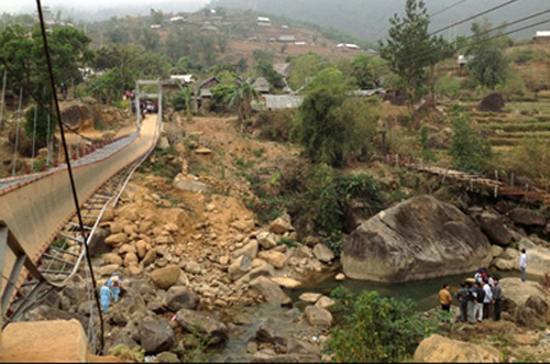 sập cầu treo