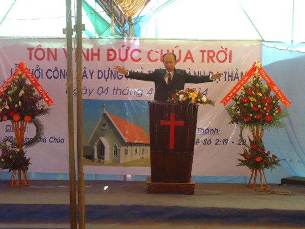 LỄ KHỞI C&Ocirc;NG X&Acirc;Y DỰNG NH&Agrave; THỜ ĐẠ TH&Agrave;M ĐẠ HUOAI, L&Acirc;M ĐỒNG.