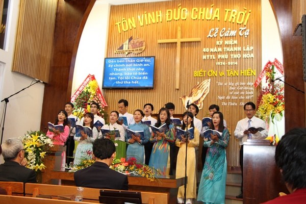  LỄ CẢM TẠ CH&Uacute;A NH&Acirc;N KỶ NIỆM 40 NĂM TH&Agrave;NH LẬP HT PH&Uacute; THỌ H&Ograve;A, TP. HCM