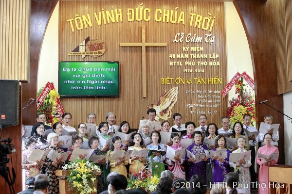  LỄ CẢM TẠ CH&Uacute;A NH&Acirc;N KỶ NIỆM 40 NĂM TH&Agrave;NH LẬP HT PH&Uacute; THỌ H&Ograve;A, TP. HCM