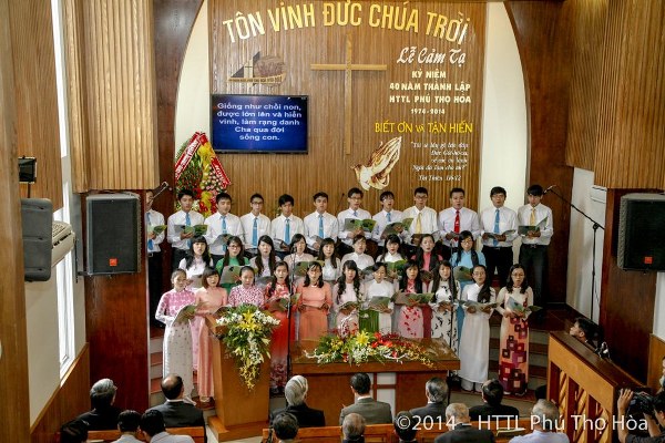  LỄ CẢM TẠ CH&Uacute;A NH&Acirc;N KỶ NIỆM 40 NĂM TH&Agrave;NH LẬP HT PH&Uacute; THỌ H&Ograve;A, TP. HCM