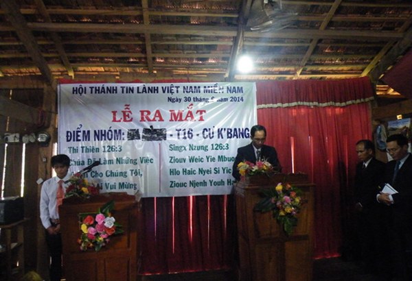 LỄ RA MẮT ĐIỂM NHÓM TIN LÀNH NGƯỜI DAO, HUYỆN EA SUP, TỈNH ĐĂK LĂK