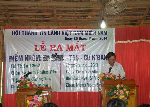 LỄ RA MẮT ĐIỂM NHÓM TIN LÀNH NGƯỜI DAO, HUYỆN EA SUP, TỈNH ĐĂK LĂK