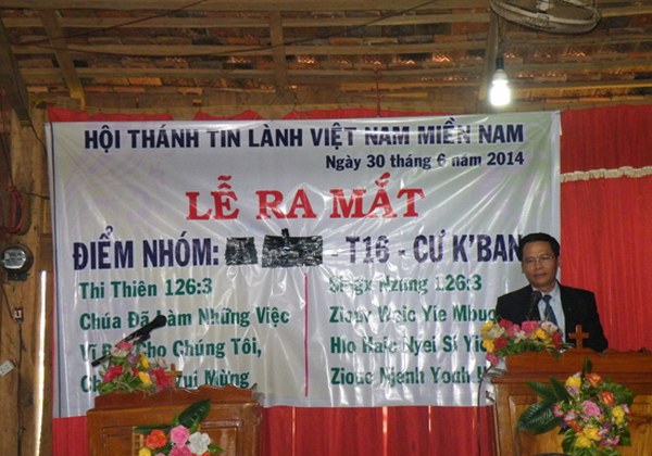 LỄ RA MẮT ĐIỂM NHÓM TIN LÀNH NGƯỜI DAO, HUYỆN EA SUP, TỈNH ĐĂK LĂK