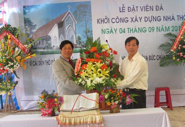 LỄ KHỞI C&Ocirc;NG X&Acirc;Y DỰNG NH&Agrave; THỜ TIN L&Agrave;NH ĐĂK N&rsquo;S&Ecirc;