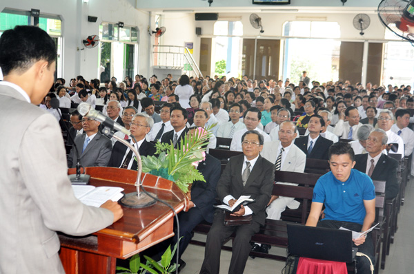 LỄ BỔ NHIỆM QUẢN NHIỆM HỘI TH&Aacute;NH TIN L&Agrave;NH C&Agrave; MAU.