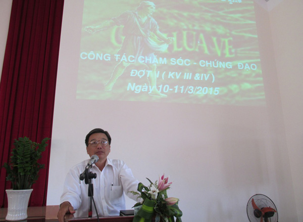 HUẤN LUYỆN CÔNG TÁC CHĂM SÓC - CHỨNG ĐẠO TẠI TỈNH ĐĂK LĂK