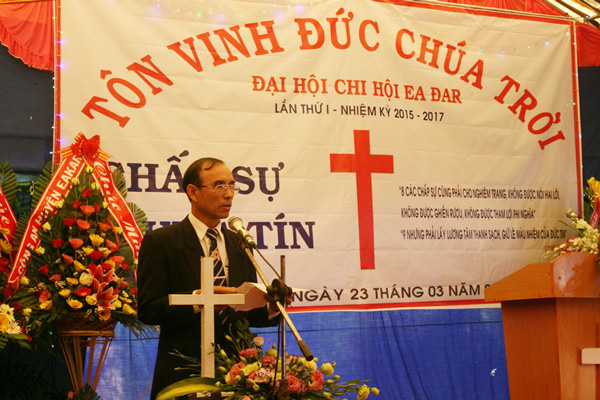 TỈNH ĐĂK LĂK: LỄ CÔNG BỐ QUYẾT ĐỊNH THÀNH LẬP CHI HỘI TIN LÀNH ÊA ĐAR