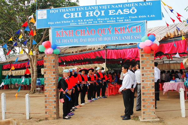 LỄ CÔNG BỐ QUYẾT ĐỊNH THÀNH LẬP CHI HỘI TIN LÀNH EA SÔ - TỈNH ĐĂK LĂK