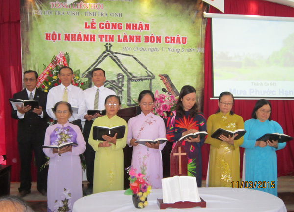 LỄ C&Ocirc;NG BỐ HỘI NH&Aacute;NH Đ&Ocirc;N CH&Acirc;U, HUYỆN TR&Agrave; C&Uacute;, TỈNH TR&Agrave; VINH