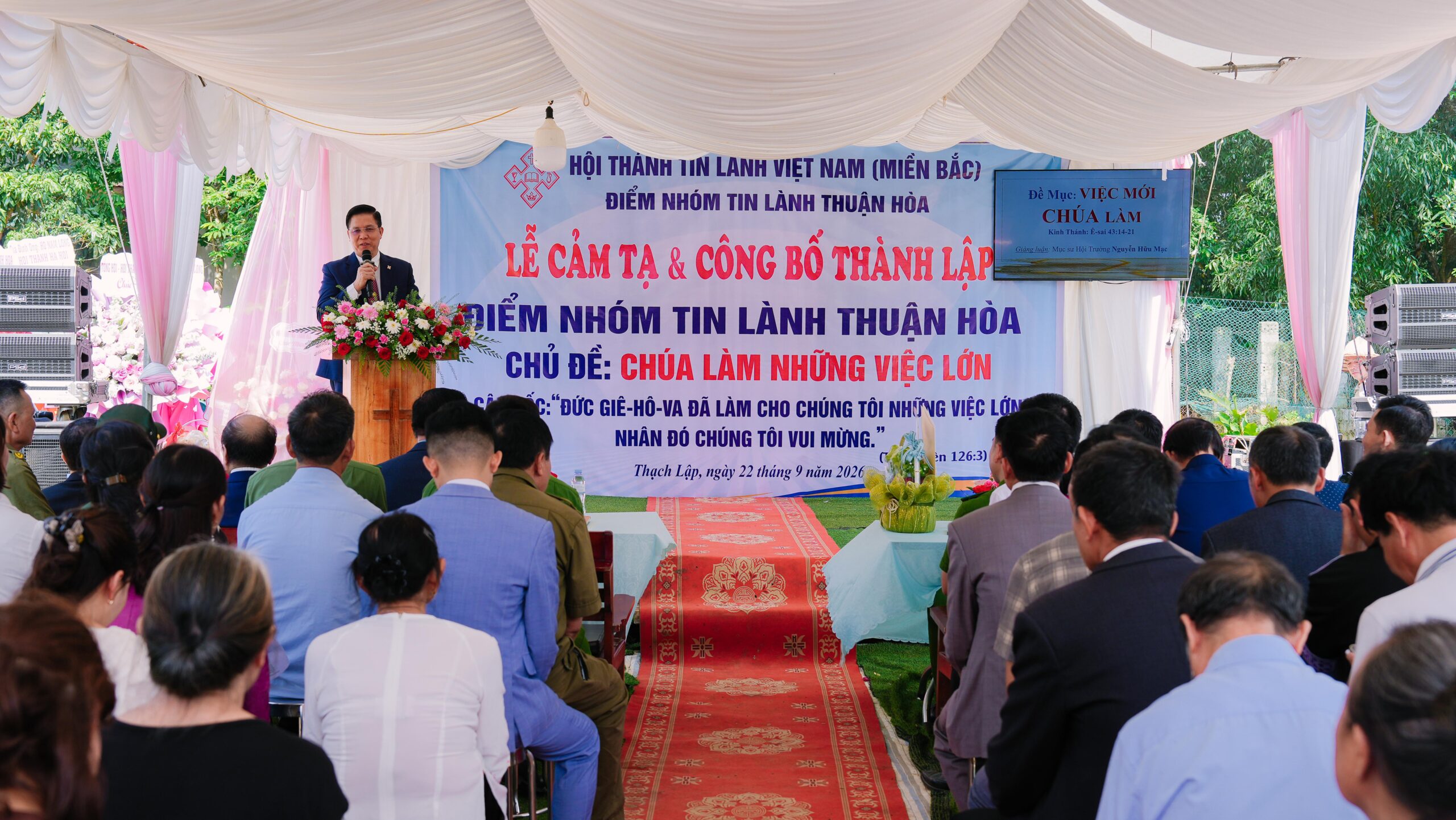 THANH HÓA – LỄ CẢM TẠ VÀ CÔNG BỐ THÀNH LẬP ĐIỂM NHÓM TIN LÀNH THUẬN HÒA